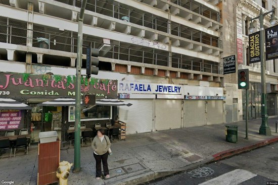 Masked Burglars Ram Van Into Historic DTLA Jewelry Store, Flee Before Police Arrive