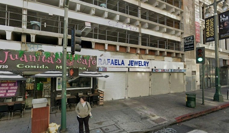 Masked Burglars Ram Van Into Historic DTLA Jewelry Store, Flee Before Police Arrive
