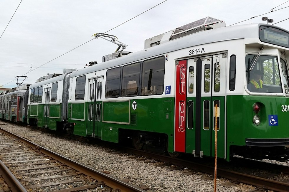 MBTA's Green Line Supercars Arrive in Newton, Riders Could Board in 2027