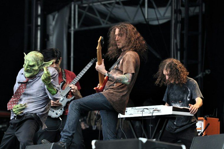 Metal Band's Goblin Mascot Brings Halloween Chaos to Omaha's Blackstone