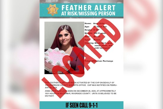 Missing Temecula Teen Anna Urita Found, Feather Alert Called Off