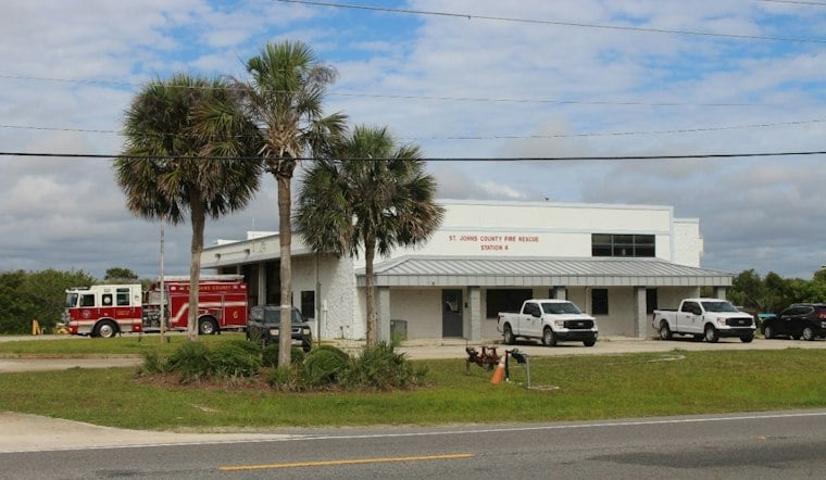 More Than Five Trucks Battle Huge Golf Cart Shop Fire Near St. Augustine
