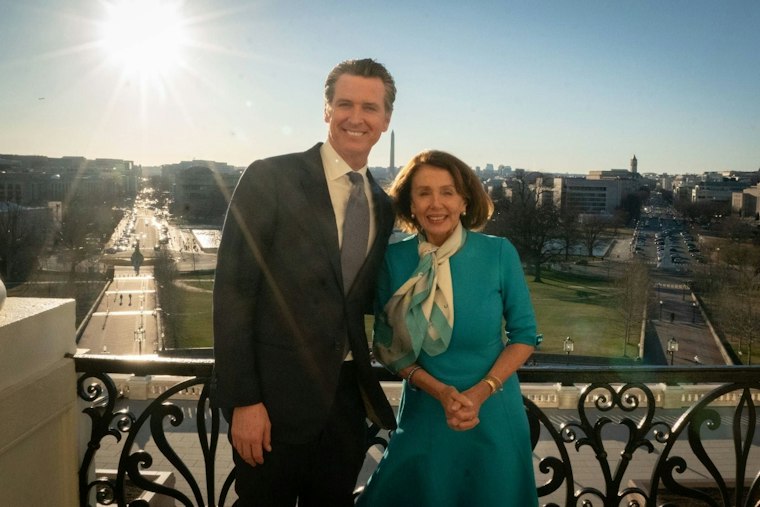 Newsom, Pelosi Rally San Francisco Crowd Against Prop 39 Voter ID Measure