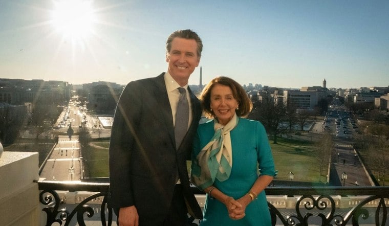 Newsom, Pelosi Rally San Francisco Crowd Against Prop 39 Voter ID Measure