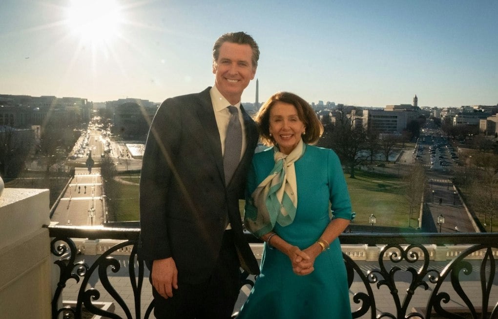Newsom, Pelosi Rally San Francisco Crowd Against Prop 39 Voter ID Measure