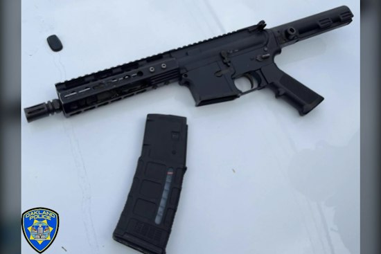 Oakland Suspect Ditches AR-Style Pistol Before Area 5 Officers Nab Him
