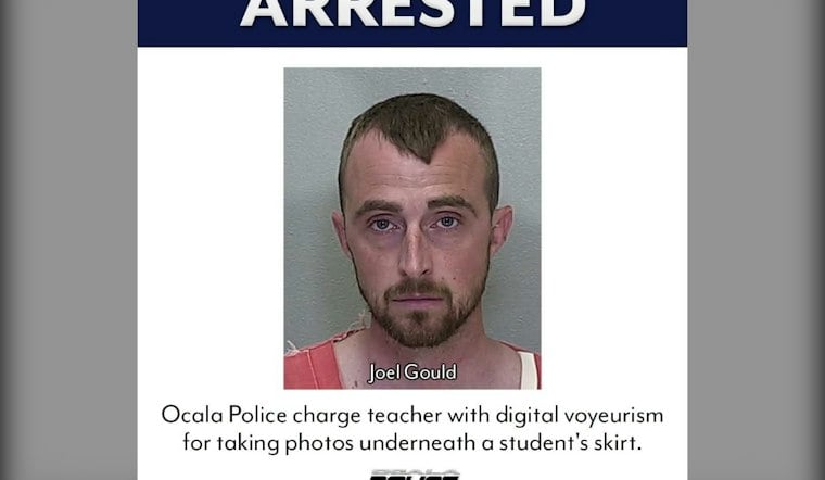 Ocala Fifth-Grade Teacher Arrested for Filming Under Girl's Skirt at Recess