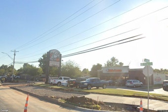 OKC Officer Hurt After Driver Slams Patrol Car, Crashes Into Little Caesar's