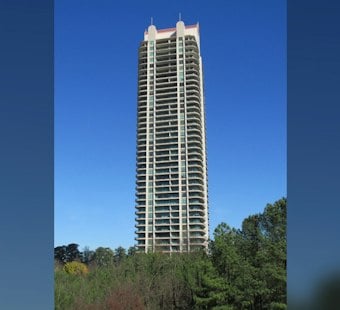 Old Fourth Ward's Modernist Landmark Hits Market as a Five-Story Blank Slate