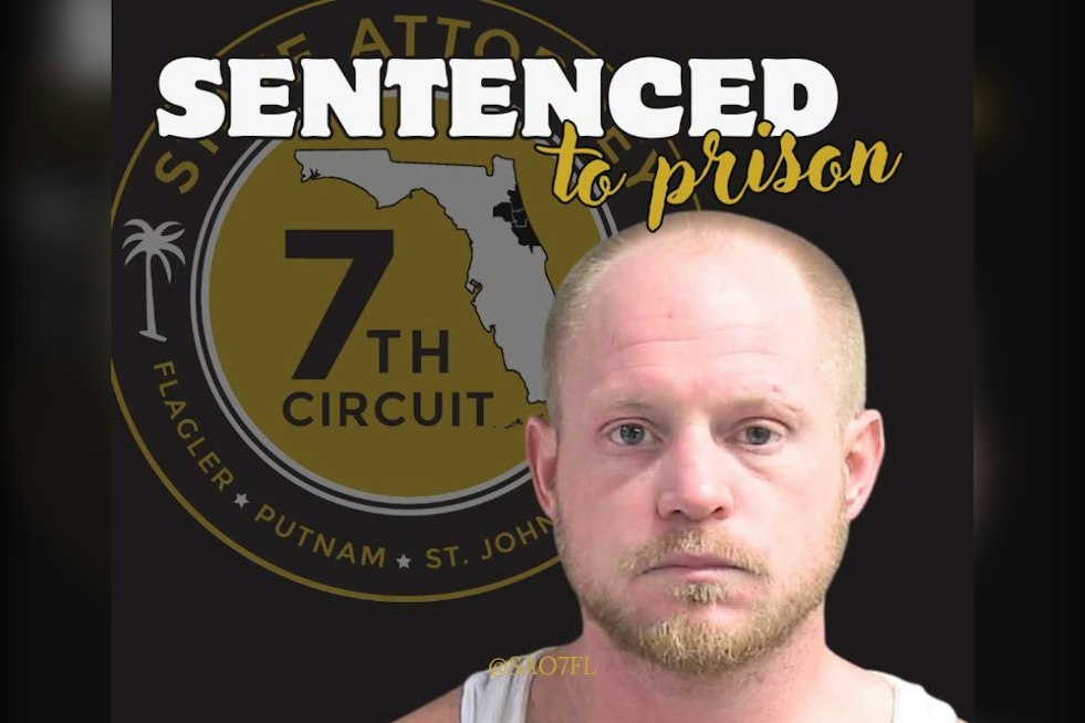 Ormond Beach Man Gets 45 Years After Dragging Girlfriend, Dropping Fentanyl and Gun