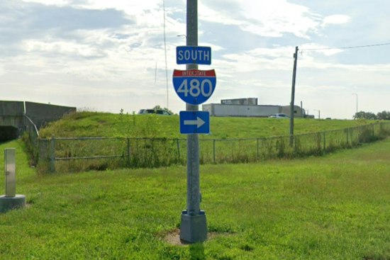 Overhead Sign Crashes Down on I-480 in Omaha, Shutting Southbound Lanes
