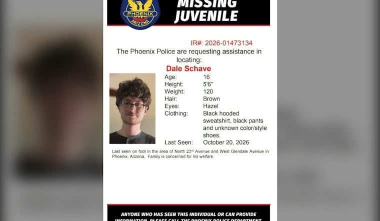 Phoenix Police Seek Public Tips in Missing Juvenile Case