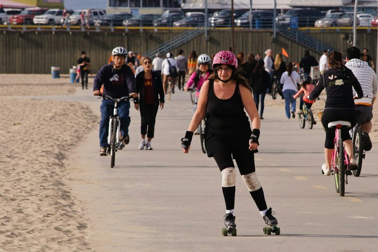 Pink-Clad Skaters Roll 15 Miles From Santa Monica to Redondo Beach Oct. 24