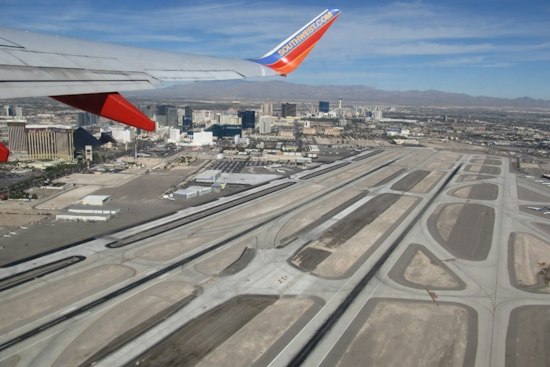 Plane Skids Off Runway at Harry Reid Airport, Delaying Hundreds of Flights