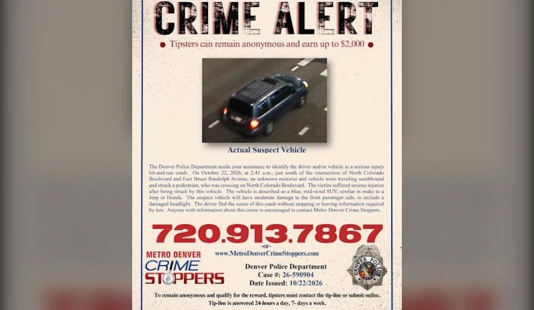 Police Seek Driver After Denver Hit-and-Run Seriously Injures Pedestrian