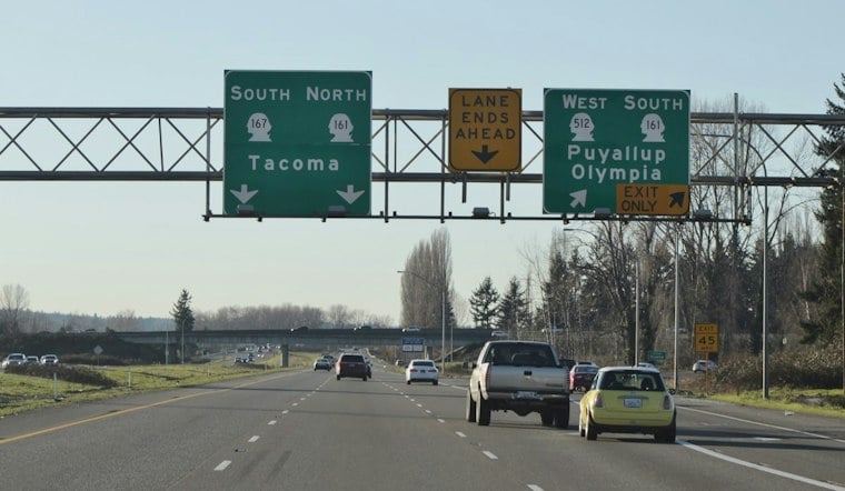 Puyallup's 100-Foot Flagpole Project Triggers Nightly Lane Closures Through Friday