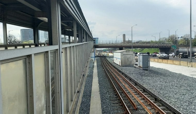 Racine Blue Line Stop Revives 1958 Neon-Style Sign After $268M Branch Rebuild