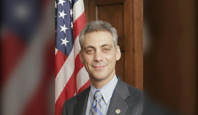 Rahm Emanuel Returns to Obama Center, Touts Mentoring Program and Eyes 2028 Bid