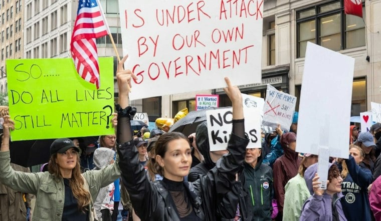Raleigh's 'No Kings' Rallies Trade Protest Signs for Early-Voting Push