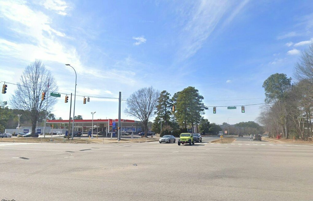 Red-Light Runner Slams Minivan Into Gas Station Sign on Capital Boulevard