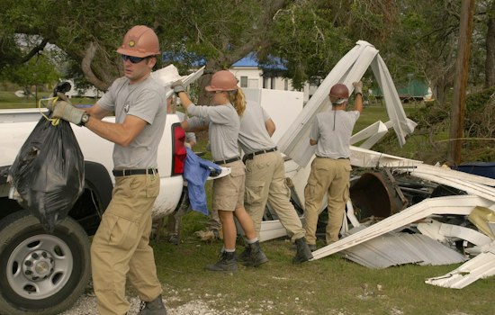 Roebuck Debris Truck Ends Up in Front Yard