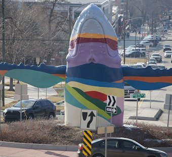 Salt Lake's 9th and 9th Whale Gets New Eyes, Neighborhood Throws It a Party