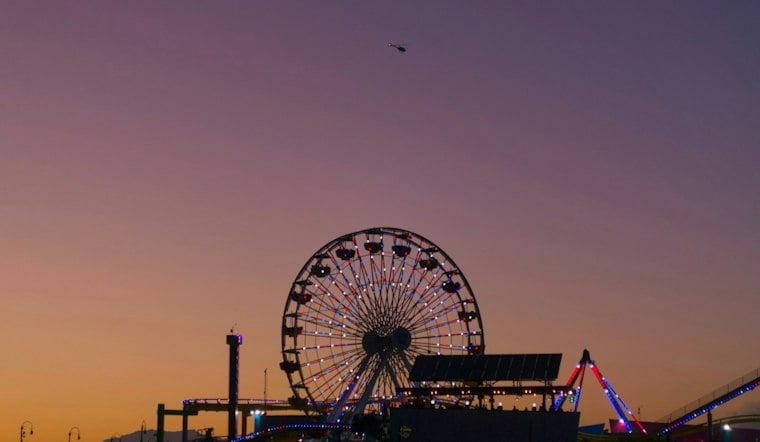 Santa Monica Ferris Wheel Glows Dodgers Blue as Team Faces NLCS Elimination Threat