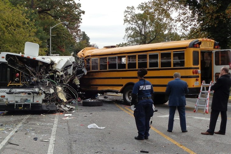 School Bus and Garbage Truck Collide on Jacksonville's University Boulevard