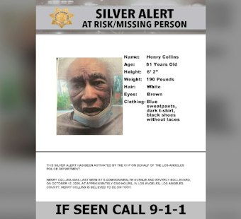 Silver Alert Issued for 81-Year-Old Henry Collins Missing in Los Angeles