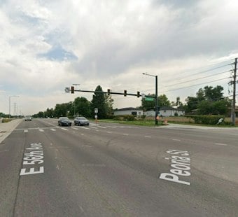 Single-Vehicle Crash at 56th and Peoria Injures Driver on a Street in Denver's High Injury Network
