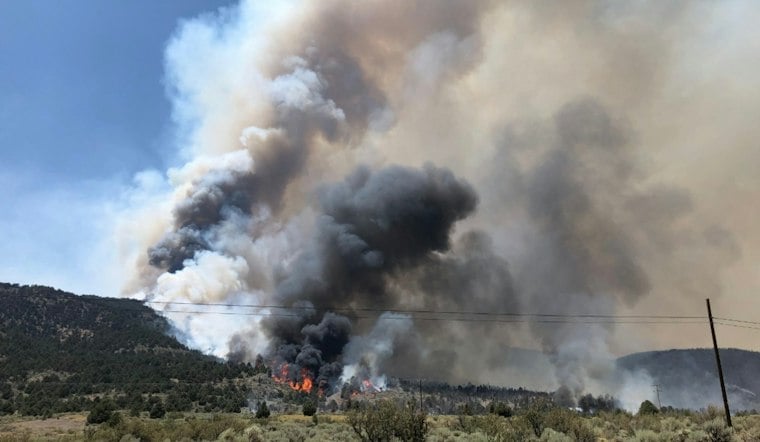 Slink Fire Fully Contained Near Topaz After Burning 196 Acres Off Highway 395