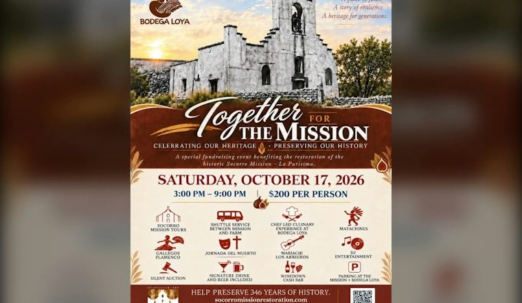 Socorro Fundraiser Aims to Save 346-Year-Old Mission Stalled by Funding Gap