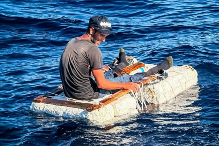 Solo Cuban Rafter Found Adrift 16 Miles Off Key Biscayne, Rescued at Sea