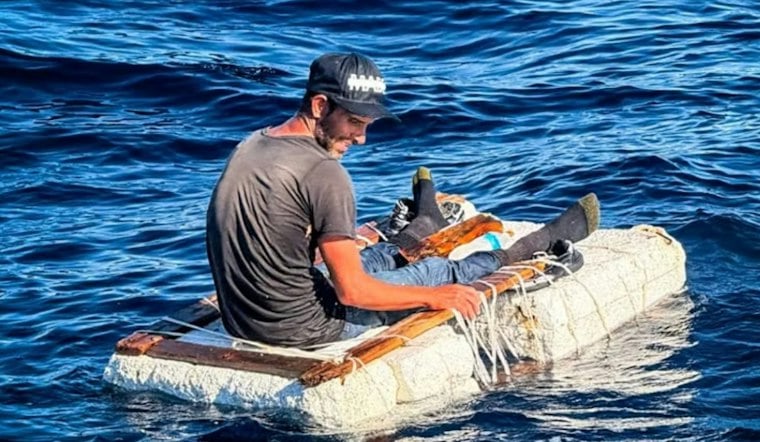 Solo Cuban Rafter Found Adrift 16 Miles Off Key Biscayne, Rescued at Sea