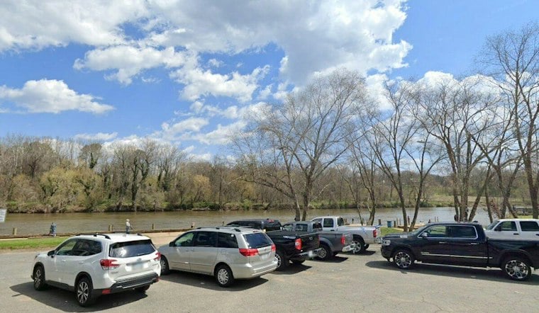 Spotsylvania Man's Mustang Donuts at Fredericksburg Dock End in River, Power Outage