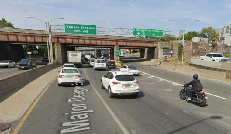 Stalled Car Rear-Ended Live on Air During Bronx Deegan Traffic Report