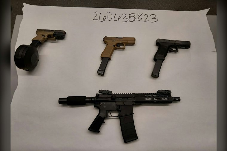 Stolen Car Chase Crosses Bay Bridge Into San Leandro, Four Arrested With Guns