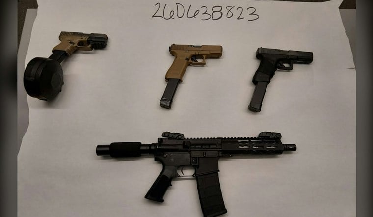 Stolen Car Chase Crosses Bay Bridge Into San Leandro, Four Arrested With Guns