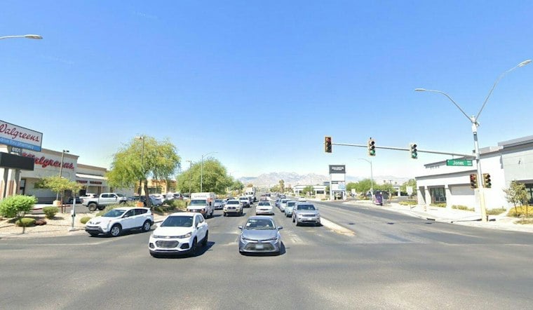 Stolen Car Chase Near West Las Vegas School Ends in Crash, Two Arrests