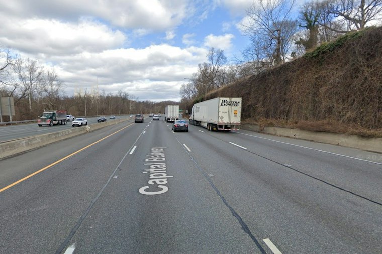 Subaru Slams Into Wall on Capital Beltway, Killing One Near Route 50