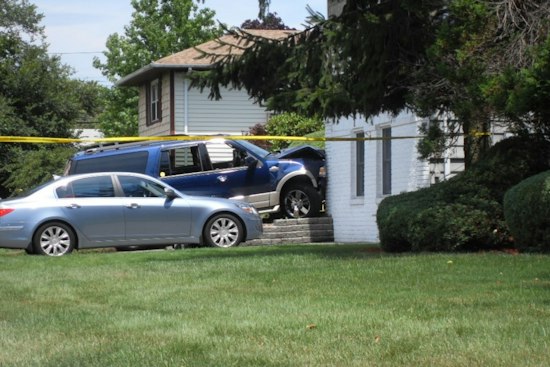 SUV Rips Through Fence Into Linden Home, Leaves It Uninhabitable As Other Driver Flees