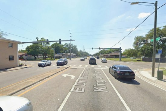 Tampa Police Cruiser Flips After Crash With HART Bus, Sedan at MLK Blvd