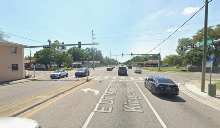 Tampa Police Cruiser Flips After Crash With HART Bus, Sedan at MLK Blvd