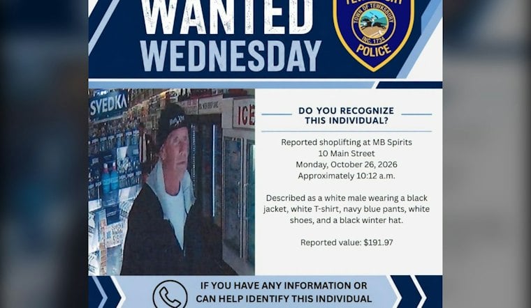 Tewksbury Police Seek Help Identifying MB Spirits Shoplifting Suspect