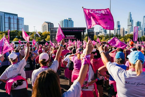 Thousands Descend on Soldier Field for Making Strides Breast Cancer Walk