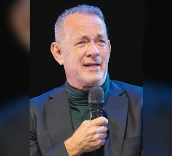 Tom Hanks Surprises Westport Crowd, Spills Water On Wendie Malick Mid-Scene