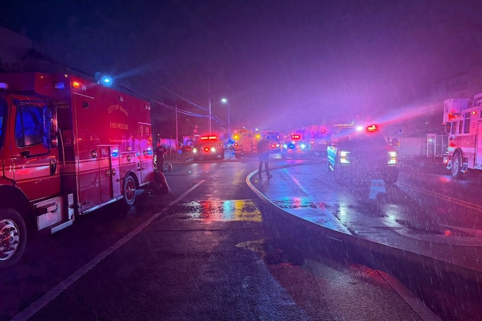 Two-Alarm Fire Hits Five-Story Miami Apartment Building, Crews Check Patients