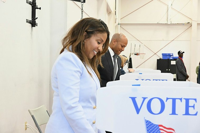 Wes Moore Votes Early In Annapolis As Maryland Shatters Turnout Record