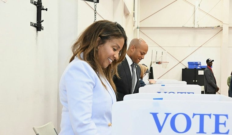 Wes Moore Votes Early In Annapolis As Maryland Shatters Turnout Record