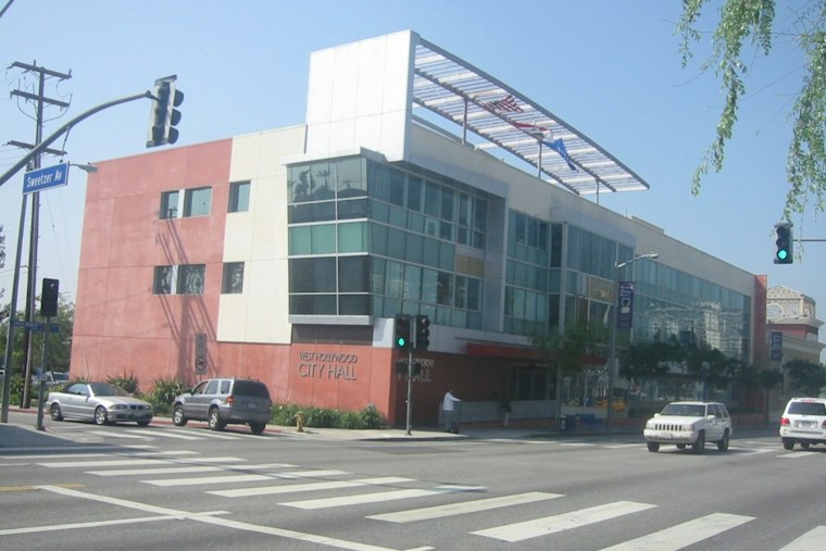 West Hollywood City Hall Maintenance Continues as Council Meets Nearby